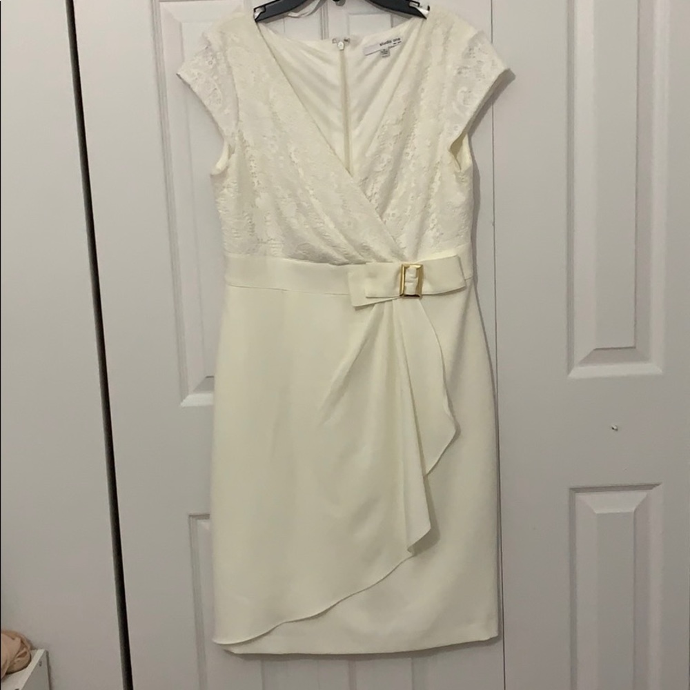 white lace women’s dress